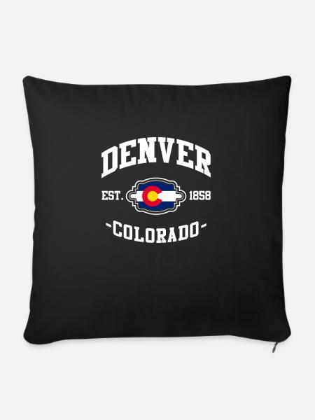 Denver - Sofakissenbezug 45 x 45 cm - Schwarz