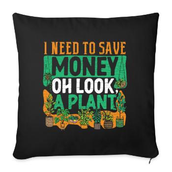 Pflanze Geschenk Botanik Botaniker Gärtner - Sofakissenbezug 45 x 45 cm - Schwarz - Vorne