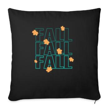 Fall Thanks Giving Family USA Holiday - Sofa pillowcase 17,3'' x 17,3'' (45 x 45 cm) - black - Front