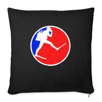 Tauchen Logo - Sofakissenbezug 45 x 45 cm - Schwarz - Vorne
