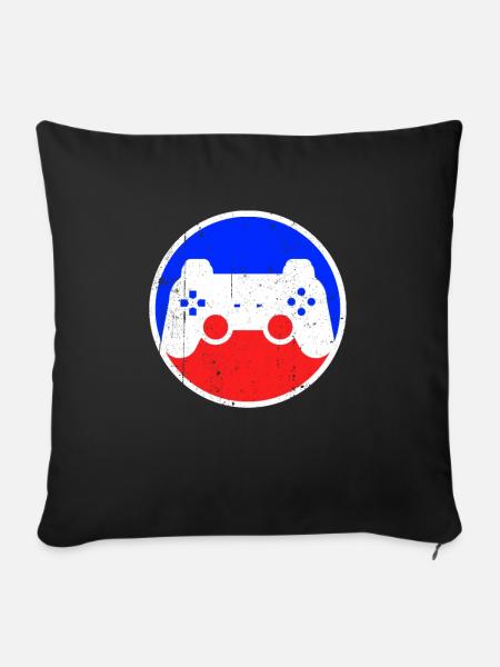 Gaming Logo - Sofakissenbezug 45 x 45 cm - Schwarz