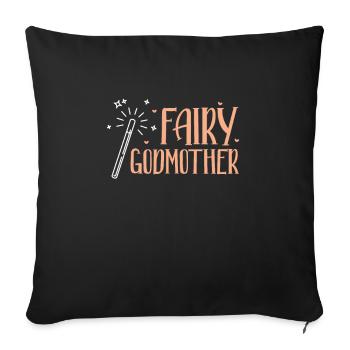 Godmother - Sofa pillowcase 17,3'' x 17,3'' (45 x 45 cm) - black - Front