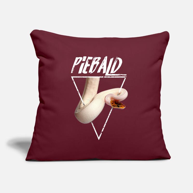 Piebald Ball Python Gardien de reptiles Housse de coussin décorative 45 x 45 cm