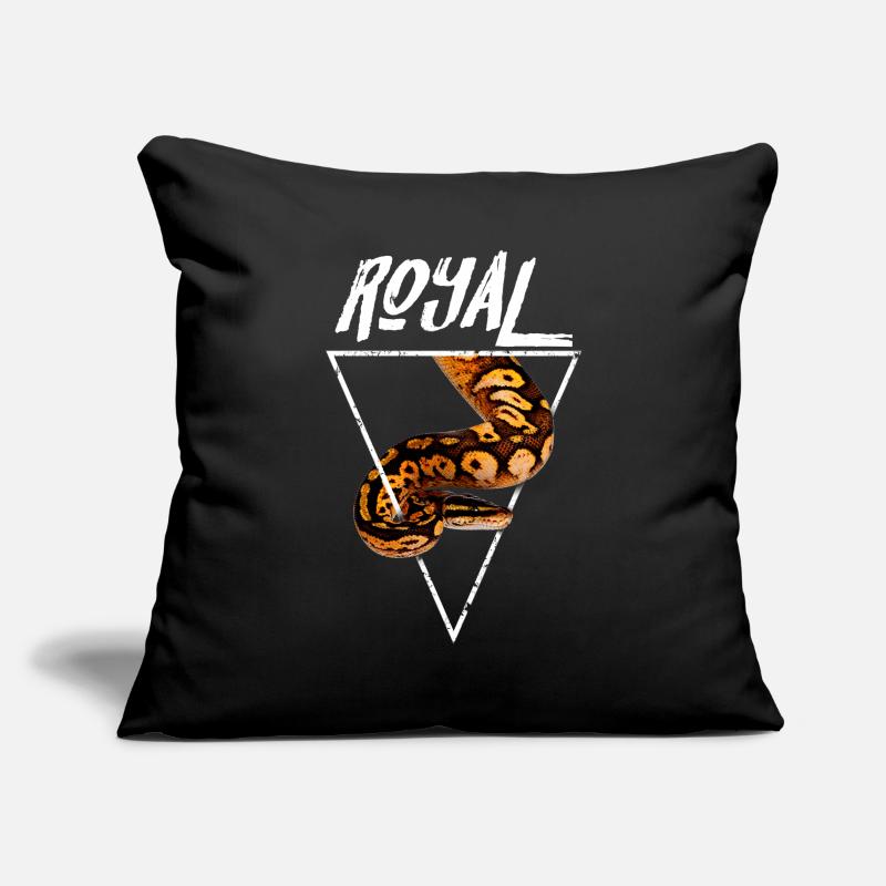 Royal Ball Python Propriétaire Housse de coussin décorative 45 x 45 cm