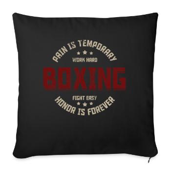 Boxen Martial Arts Boxing Box Club Boxer - Sofa pillowcase 17,3'' x 17,3'' (45 x 45 cm) - black - Front