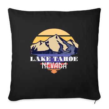 Lake Tahoe Mountains Wildlife Grizzlybär Kaliforni - Sofakissenbezug 45 x 45 cm - Schwarz - Vorne