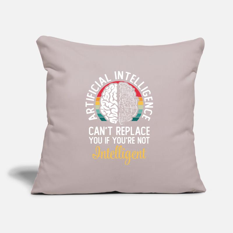 Artificial Intelligence Algorithm Brain Sofa pillowcase 17,3'' x 17,3'' (45 x 45 cm)