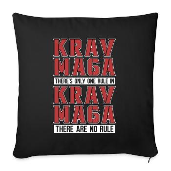 Krav Maga There's Only One Military Combat Fighter - Sofakissenbezug 45 x 45 cm - Schwarz - Vorne