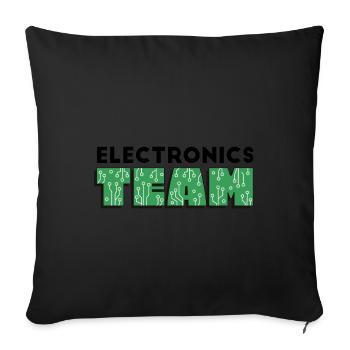 Programmeur - électronique TEAM - Housse de coussin décorative 45 x 45 cm - noir - Devant