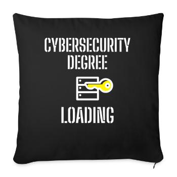 Cybersecurity - IT Security Computer Scientists - Sofa pillowcase 17,3'' x 17,3'' (45 x 45 cm) - black - Front