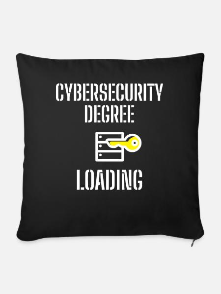 Cybersecurity - IT-Sicherheit Informatiker - Sofakissenbezug 45 x 45 cm - Schwarz