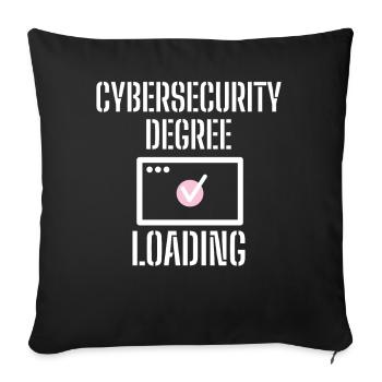 Cybersecurity - IT Security Computer Scientists - Sofa pillowcase 17,3'' x 17,3'' (45 x 45 cm) - black - Front
