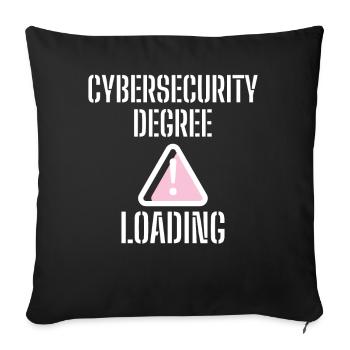 Cybersecurity - IT Security Computer Scientists - Sofa pillowcase 17,3'' x 17,3'' (45 x 45 cm) - black - Front