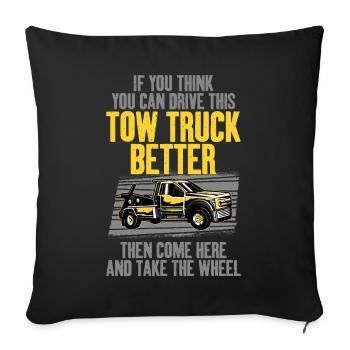 If you think that you - Sofa pillowcase 17,3'' x 17,3'' (45 x 45 cm) - black - Front