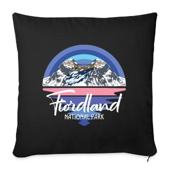 Nationalpark Fiordland Souvenir Neuseeland Tourist - Sofakissenbezug 45 x 45 cm - Schwarz - Vorne