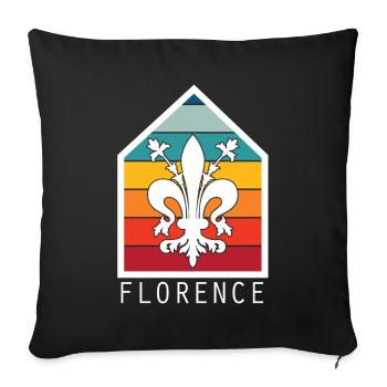 Italy Florence Tuscany Cathedral Italian Z - Sofa pillowcase 17,3'' x 17,3'' (45 x 45 cm) - black - Front