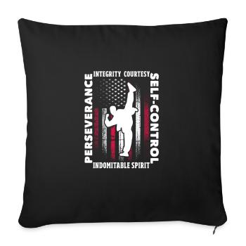 Taekwondo Tae Kwon Do Martial Arts Gift - Sofa pillowcase 17,3'' x 17,3'' (45 x 45 cm) - black - Front
