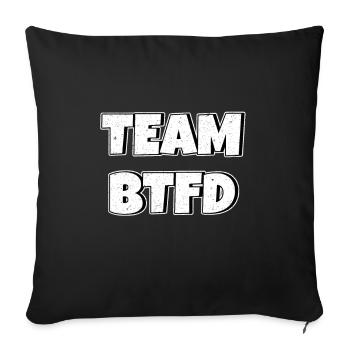 Team BTFD Buy The Dip Crypto Stonk Meme Funny - Sofa pillowcase 17,3'' x 17,3'' (45 x 45 cm) - black - Front