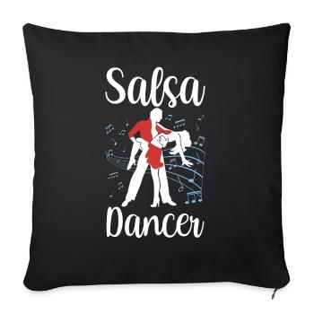Salsa Dancer Hobby Dance Dancing - Sofa pillowcase 17,3'' x 17,3'' (45 x 45 cm) - black - Front