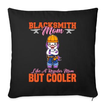 La mère forgeron aime une maman régulière mais plus cool - Housse de coussin décorative 45 x 45 cm - noir - Devant