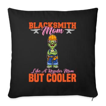 La mère forgeron aime une maman régulière mais plus cool - Housse de coussin décorative 45 x 45 cm - noir - Devant