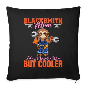 La mère forgeron aime une maman régulière mais plus cool - Housse de coussin décorative 45 x 45 cm - noir - Devant