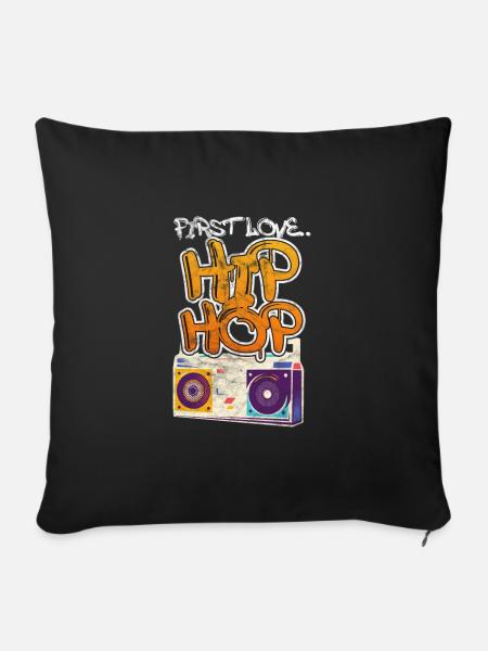 Hip Hop - Sofakissenbezug 45 x 45 cm - Schwarz