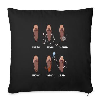 La vie d’un pointeur - Ballet Dancer - Housse de coussin décorative 45 x 45 cm - noir - Devant