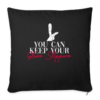 Ballet Dancer Ballerina Dancing Funny Ballet - Sofa pillowcase 17,3'' x 17,3'' (45 x 45 cm) - black - Front