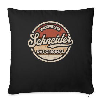 Schneider Original Schneiderin Nähen Schneider - Sofakissenbezug 45 x 45 cm - Schwarz - Vorne