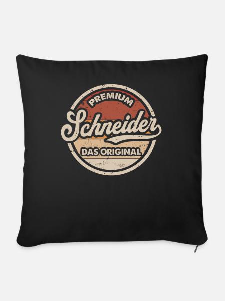 Schneider Original Schneiderin Nähen Schneider - Sofakissenbezug 45 x 45 cm - Schwarz