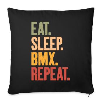 Vintage BMX and Retro BMX for Men - Sofa pillowcase 17,3'' x 17,3'' (45 x 45 cm) - black - Front