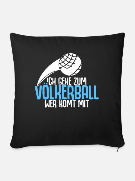 Völkerball - Sofakissenbezug 45 x 45 cm - Schwarz