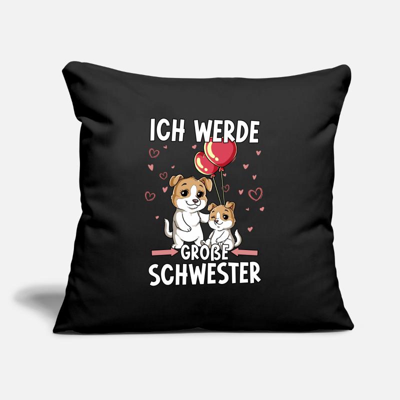 Ich Werde Große Schwester Sofakissenbezug 45 x 45 cm