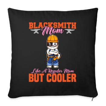 La mère forgeron aime une maman régulière mais plus cool - Housse de coussin décorative 45 x 45 cm - noir - Devant