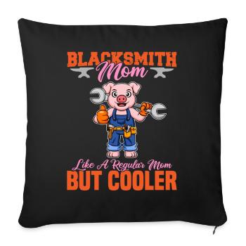 La mère forgeron aime une maman régulière mais plus cool - Housse de coussin décorative 45 x 45 cm - noir - Devant
