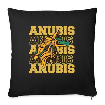 Anubis Altes Ägypten Gott des toten Pharaos Ägypto - Sofakissenbezug 45 x 45 cm - Schwarz - Vorne
