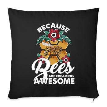 Honey Bee Beekeeping Queen Bee Beekeeper Honey Bee Liebha - Sofa pillowcase 17,3'' x 17,3'' (45 x 45 cm) - black - Front