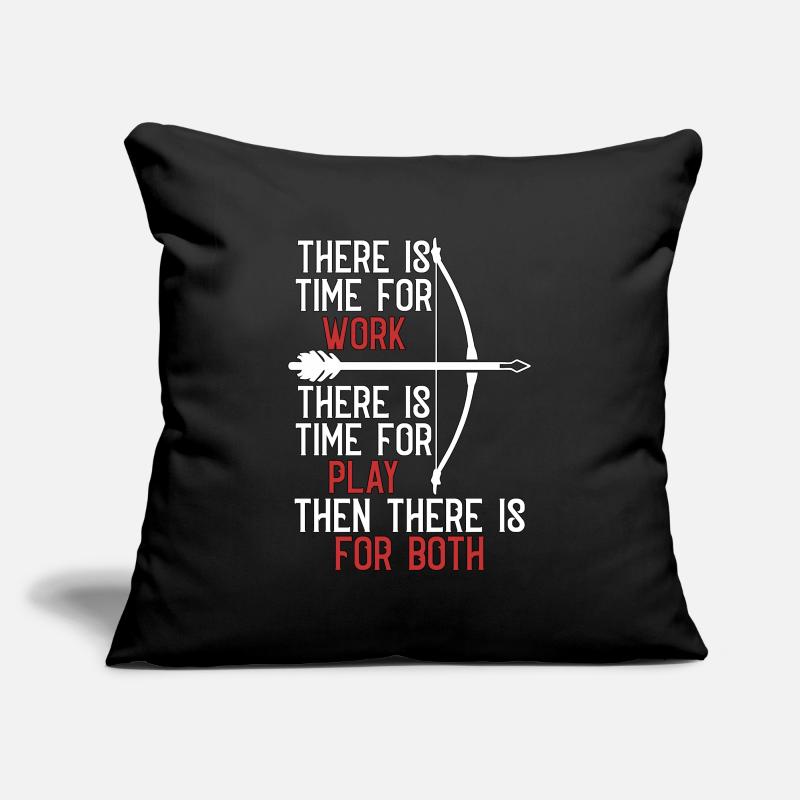 Chasse à l’arc Il y a du temps pour Bow Target Bowhunter Housse de coussin décorative 45 x 45 cm