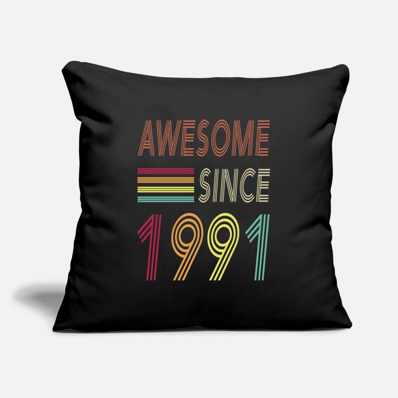 Awesome since 1991 Sofa pillowcase 17,3'' x 17,3'' (45 x 45 cm)