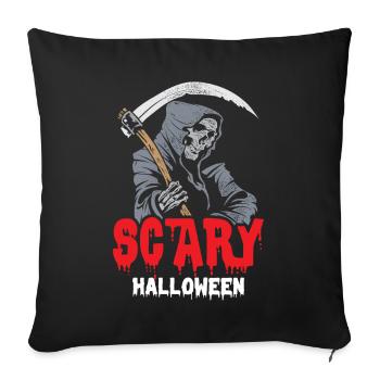 Angel Of Death Scary Halloween Grim Reaper Sense - Housse de coussin décorative 45 x 45 cm - noir - Devant