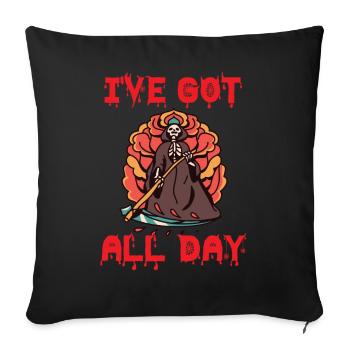 Reaper Sense Grim Reaper Angel of Death Halloween - Sofa pillowcase 17,3'' x 17,3'' (45 x 45 cm) - black - Front