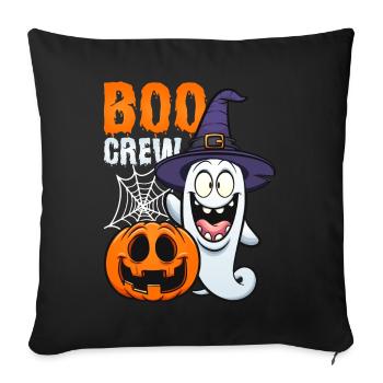 Funny Spirit Happy Halloween Costume Boo Horror - Sofa pillowcase 17,3'' x 17,3'' (45 x 45 cm) - black - Front