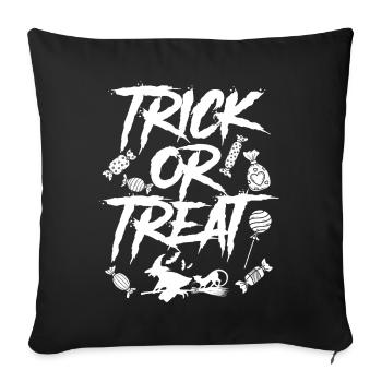 Sweets otherwise there's Sour Witchy Halloween-Party-H - Sofa pillowcase 17,3'' x 17,3'' (45 x 45 cm) - black - Front