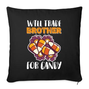 Sorcière Reine Halloween Party Cauchemar Sorcières effrayantes - Housse de coussin décorative 45 x 45 cm - noir - Devant
