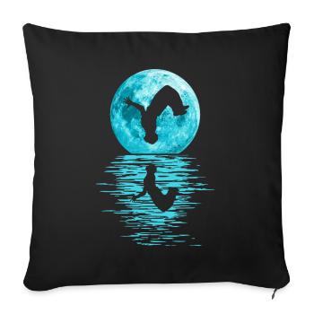 Parkour, Freerunning, Street Workout, Acrobatic - Sofa pillowcase 17,3'' x 17,3'' (45 x 45 cm) - black - Front