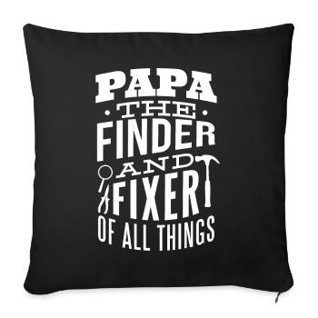 Mr. Fix It Funny Dad Vatertag Tools - Sofakissenbezug 45 x 45 cm - Schwarz - Vorne