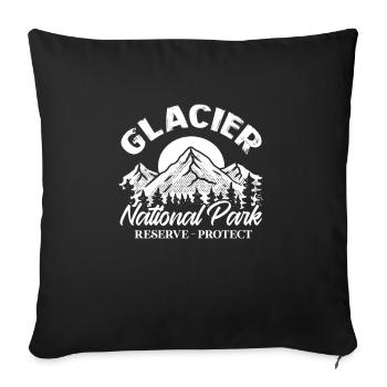 Montana - Housse de coussin décorative 45 x 45 cm - noir - Devant