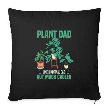 Hobbygärtner | Pflanzenliebhaber Pflanzen Geschenk - Sofakissenbezug 45 x 45 cm - Schwarz - Vorne