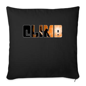 grimper - Housse de coussin décorative 45 x 45 cm - noir - Devant
